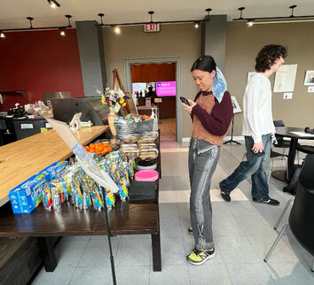 Working the Snack Table